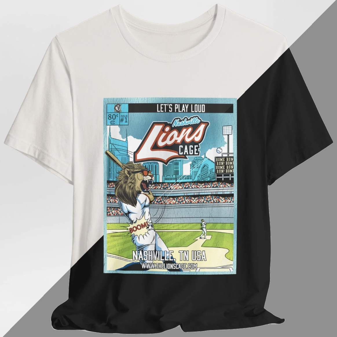 Unisex Lions Cage Comic Cover Tee – Issue #1