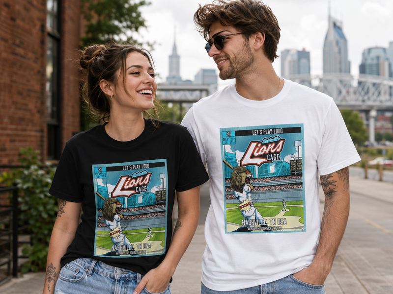 Unisex Lions Cage Comic Cover Tee – Issue #1