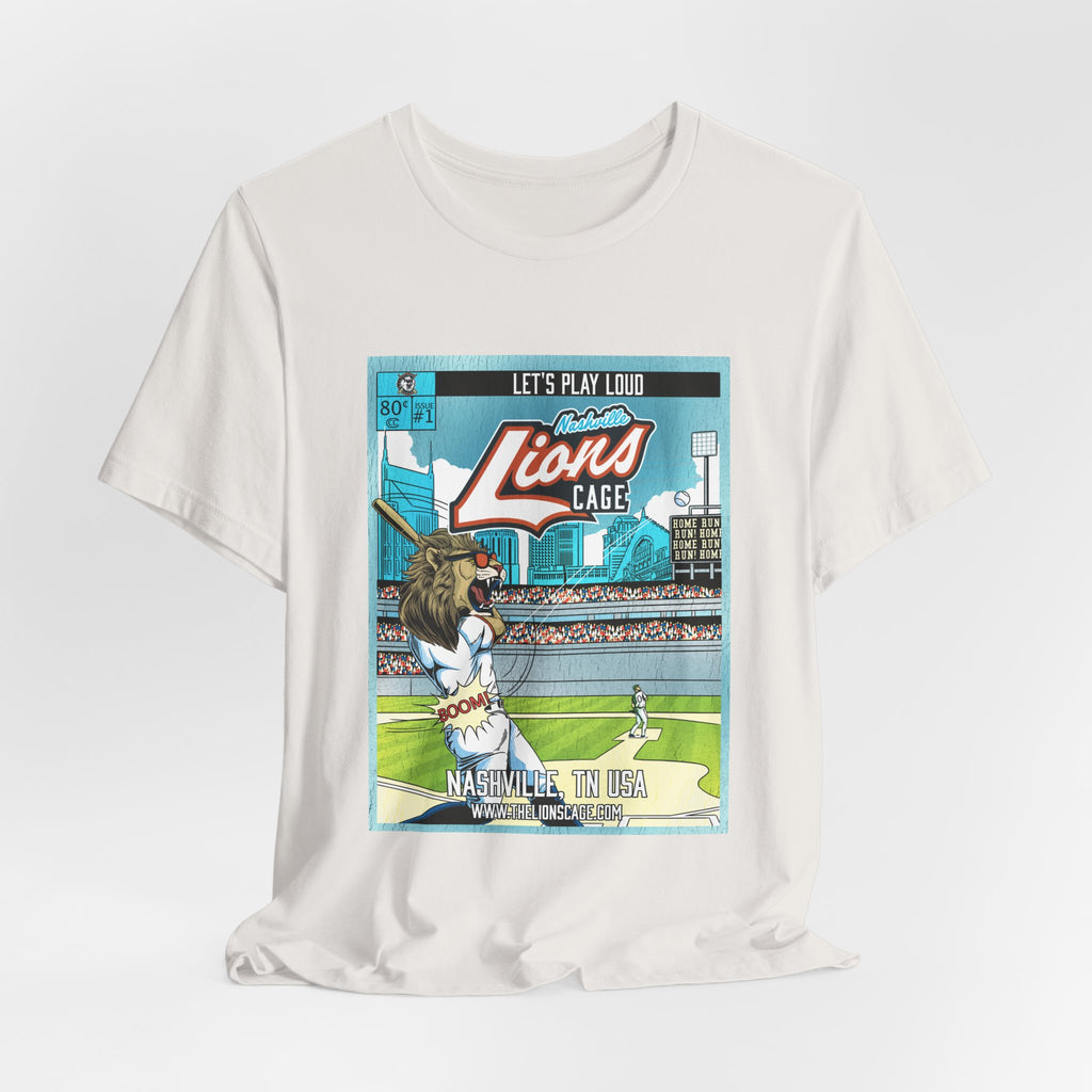 Unisex Lions Cage Comic Cover Tee – Issue #1