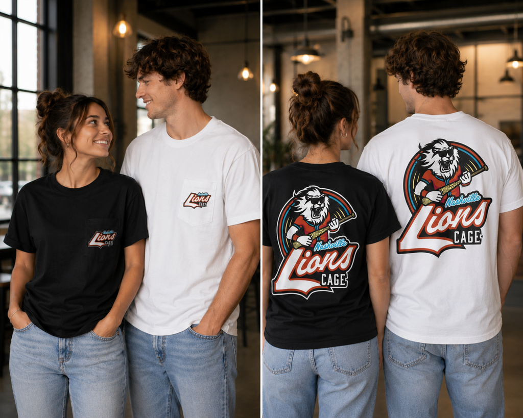 Lions Cage Pocket Logo Tee