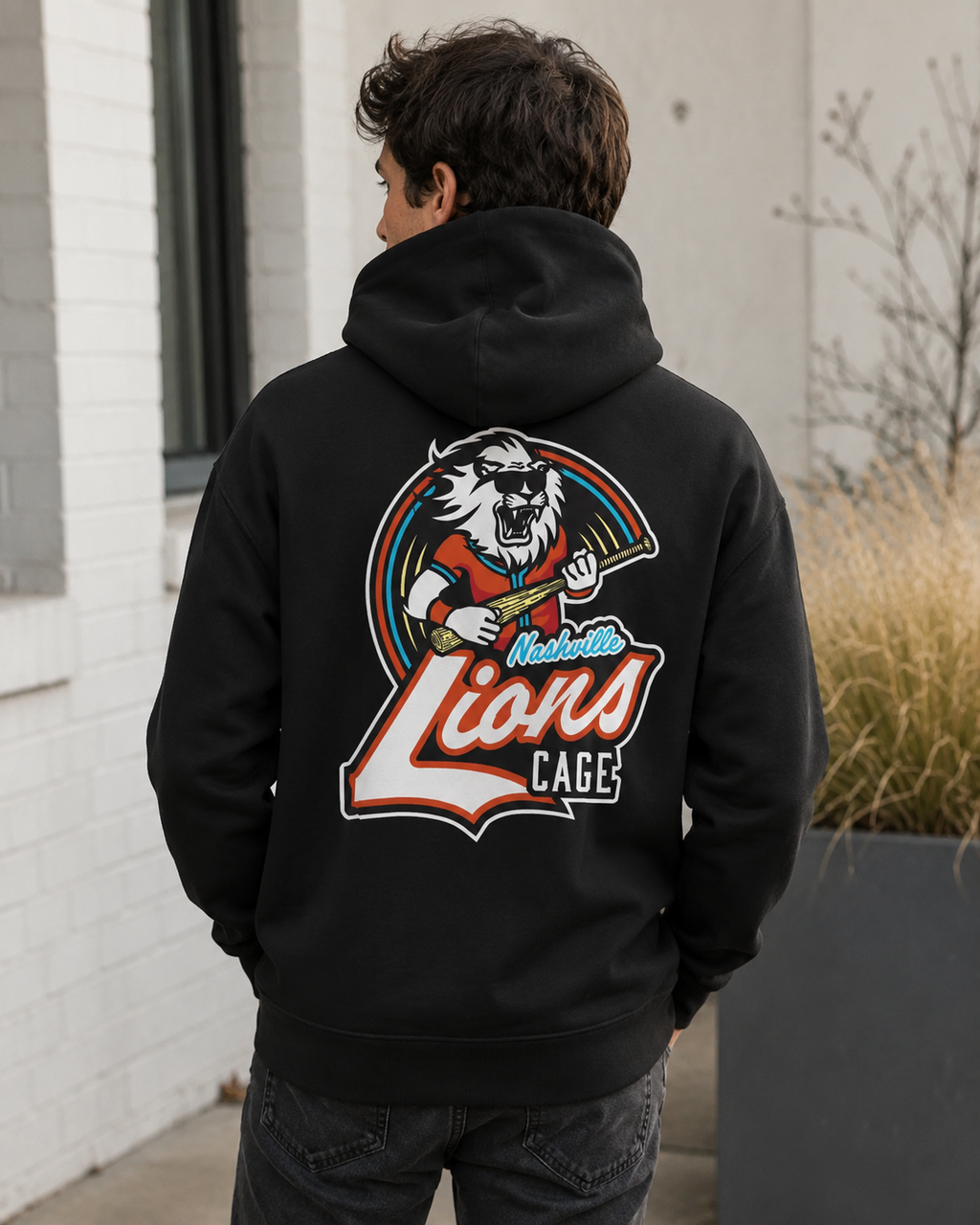 Lions Cage Logo Hoodie
